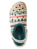 Crocs Clogs "Classic Lined Fair Isle" in Beige