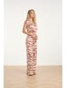 Smashed Lemon Jumpsuit in Creme/ Hellbraun