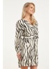 Smashed Lemon Kleid in Creme/ Schwarz