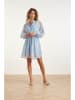 Smashed Lemon Kleid in Hellblau