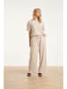 Smashed Lemon Spodnie w kolorze kremowo-czarnym