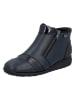rieker Leder-Ankle-Boots in Dunkelblau