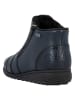 rieker Leren enkelboots donkerblauw