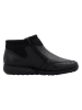 rieker Leder-Ankle-Boots in Schwarz