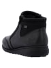 rieker Leder-Ankle-Boots in Schwarz
