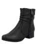rieker Leder-Stiefeletten in Schwarz