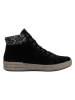 rieker Leder-Sneakers in Schwarz