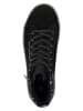 rieker Leder-Sneakers in Schwarz