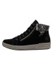 rieker Leder-Sneakers in Schwarz