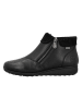 rieker Leder-Ankle-Boots in Schwarz