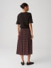 OPUS Rok "Ribane" bordeaux/zwart