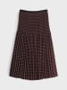 OPUS Rok "Ribane" bordeaux/zwart