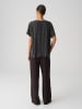OPUS Blouse "Femka" antraciet/donkerblauw