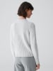 OPUS Pullover "Padollo" in Grau/ Weiß