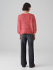 OPUS Pullover "Polika" in Rot/ Weiß