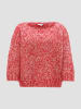 OPUS Pullover "Polika" in Rot/ Weiß