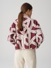OPUS Blouse "Famena" bordeaux/crème