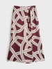 OPUS Rok "Robali" auberginekleurig/crème