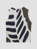 Someday Blousetop "Kilanda" wit/donkerblauw