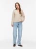 Vila Pullover "Liga" in Beige