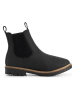 TRAVELIN' Leder-Chelsea-Boots "Thisted" in Schwarz