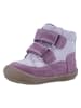 Richter Shoes Leder-Barfußschuhe "Maxi" in Grau/ Lila