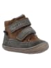 Richter Shoes Leder-Barfußschuhe "Maxi" in Hellbraun/ Khaki