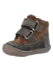 Richter Shoes Leder-Barfußschuhe "Maxi" in Hellbraun/ Khaki