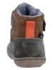 Richter Shoes Leder-Barfußschuhe "Maxi" in Hellbraun/ Khaki