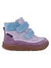 Richter Shoes Leren barefootschoenen "Samy" paars/lichtblauw
