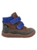 Richter Shoes Leren barefootschoenen "Samy" lichtbruin/blauw