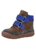 Richter Shoes Leren barefootschoenen "Samy" lichtbruin/blauw