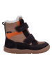Richter Shoes Leder-Barfußschuhe "Samy" in Hellbraun/ Schwarz