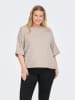 ONLY Carmakoma Sweter w kolorze beżowym