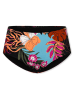 Schiesser Figi bikini w kolorze turkusowo-czarnym ze wzorem