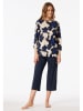 Schiesser Pyjama donkerblauw/crème