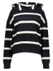 Marc O'Polo Hoodie in Schwarz/ Weiß