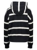 Marc O'Polo Hoodie in Schwarz/ Weiß
