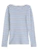 Marc O'Polo Longsleeve in Hellblau/ Creme