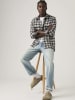 Levi's Flanellhemd - Regular fit - in Schwarz/ Weiß