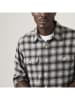 Levi's Flanellhemd - Regular fit - in Schwarz/ Weiß