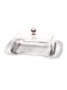 Berlinger Haus Butterdose in Transparent/ Roségold - (L)18,7 x (B)12,3 cm