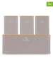 Berlinger Haus 4-delige set: broodtrommel taupe