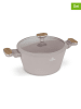 Berlinger Haus 2tlg. Set: Kasserolle "Taupe Nordic Collection" in Taupe - Ø 24 cm