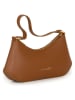 Anna Morellini Leder-Schultertasche "Fiorezia" in Camel - (B)37 x (H)14 x (T)8 cm