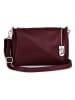 Lucca Baldi Leren schoudertas "Melfi" bordeaux - (B)26 x (H)19 x (D)9 cm