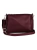 Lucca Baldi Leren schoudertas "Melfi" bordeaux - (B)26 x (H)19 x (D)9 cm