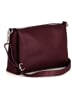 Lucca Baldi Leder-Umhängetasche "Melfi" in Bordeaux - (B)26 x (H)19 x (T)9 cm
