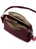 Lucca Baldi Leder-Umhängetasche "Melfi" in Bordeaux - (B)26 x (H)19 x (T)9 cm