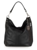 Lucca Baldi Leder-Schulterasche "Bolzano" zwart - (B)40 x (H)45 cm